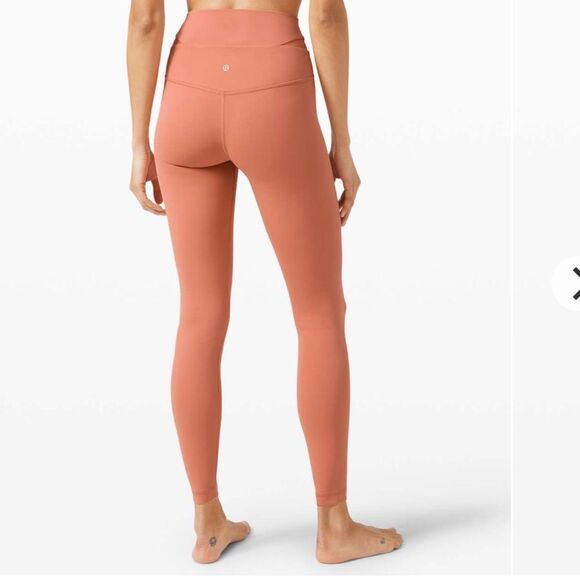 Lululemon Aligned Angles Super High Rise Tight 28" in Rustic Coral 8 - Picture 3 of 15